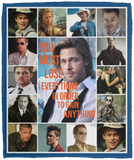 Brad Pitt Blanket, Brad Pitt Fleece, Sherpa Blanket For Fans - VPM Cozy Plush Fleece Blanket - 50x60