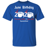June Birthday 2020 The Year When Shit Got Real Quarantined Shirt T-Shirt