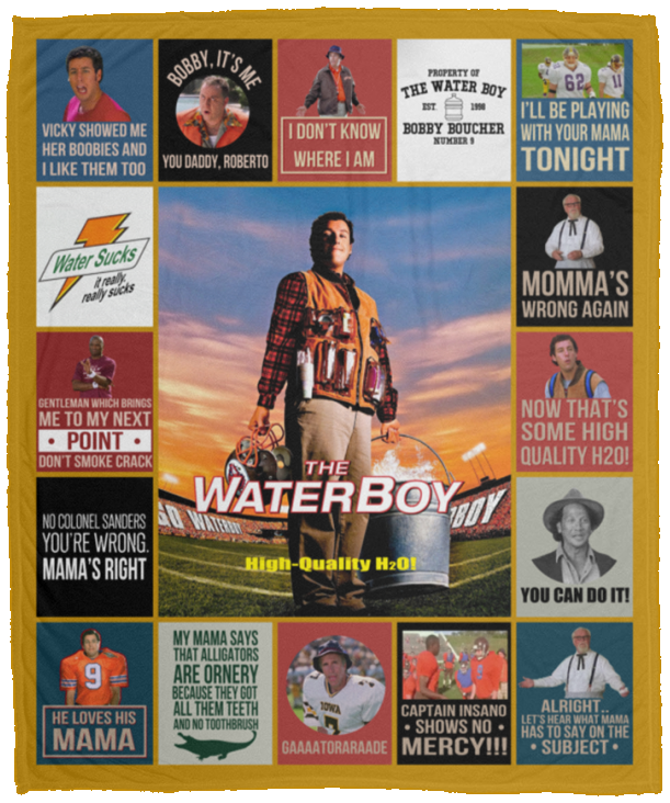 The Waterboy Blanket The Waterboy Quilt Fleece Sherpa Throw Blanket - VPM Cozy Plush Fleece Blanket - 50x60