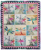 Dragonfly Love Blanket Dragonfly Colorful Quilt Fleece Sherpa Throw Blanket - VPM Cozy Plush Fleece Blanket - 50x60