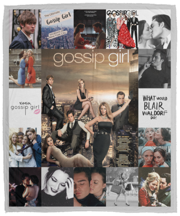 Gossip Girl TV series Blanket, Gossip Girl Fleece, Sherpa Blanket - VPM Cozy Plush Fleece Blanket - 50x60