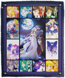 Pretty Soldier Sailor Moon Blanket, Sailor Moon Fleece, Sherpa Blanket VPM Cozy Plush Fleece Blanket - 50x60