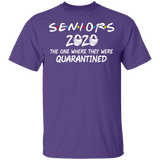 Seniors 2020 The One Where They were Quarantined Social Distancing T-Shirt