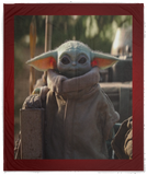 Baby Yoda Blanket, Star Wars Blanket - Cozy Plush Fleece, Sherpa Blanket (White) - Size: Cozy Plush Fleece - 50"x60"