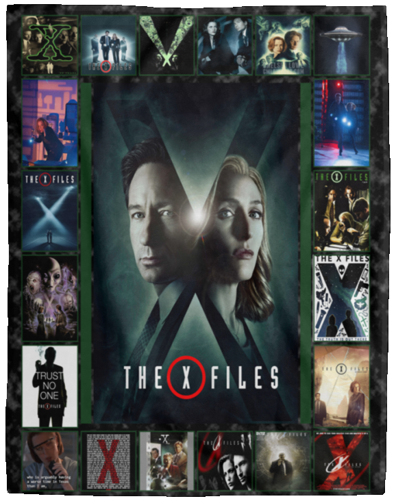 The X Files Blanket The X-Files TV Series Quilt Fleece Sherpa Blanket - VPL Cozy Plush Fleece Blanket - 60x80