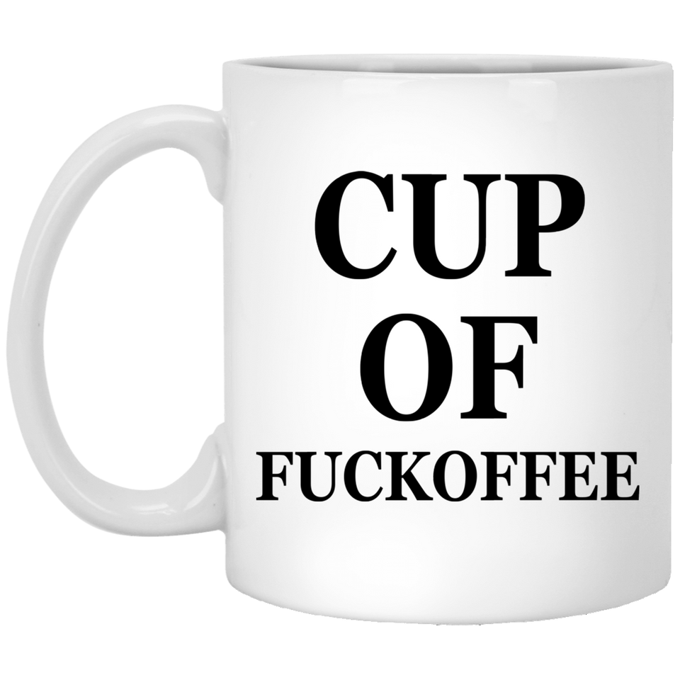 Cup Of Fuckoffee Sarcastic Leave Me Alone Coffee Mug 11oz, Unique Ceramic Coffee/Tea/Cocoa Mug Great Office & Home Tea Cup Gift For Coffee & Tea Lover