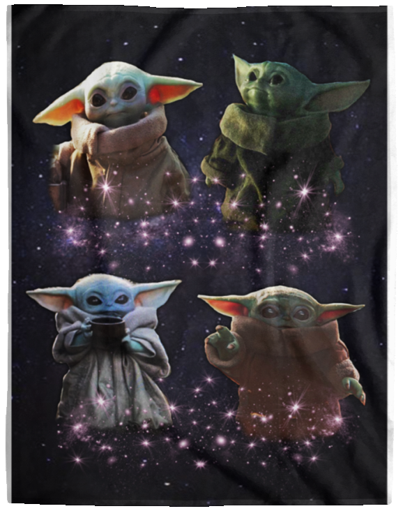 Baby Yoda Star Blanket Wars Blanket Mandalorian Blanket - Baby Yoda  Blanket - Cozy Plush Fleece Blanket - 60"x80"