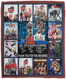 The Big Bang Theory Blanket 12 Years Of The Bbt Quilt Fleece Sherpa Throw - VPM Cozy Plush Fleece Blanket - 50x60