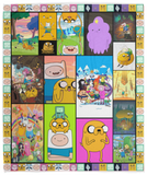 Adventure Time Blanket, Finn & Jake Fleece, Sherpa Blanket VPM Cozy Plush Fleece Blanket - 50x60