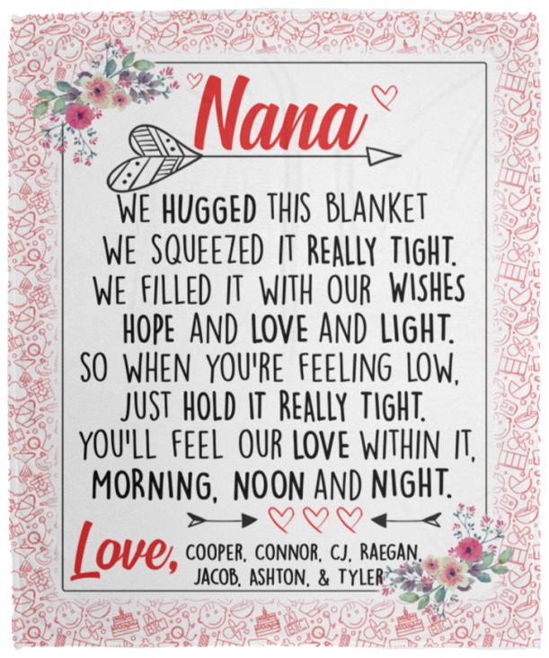 Cooper, Connor, Cj, Raegan, Jacob, Ashton, & Tyler - VPM Cozy Plush Fleece Blanket - 50x60