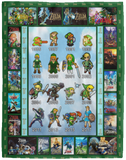 Legend of Zelda Blanket, Legend of Zelda - Evolves Fleece, Sherpa Blanket - VPL Cozy Plush Fleece Blanket - 60x80