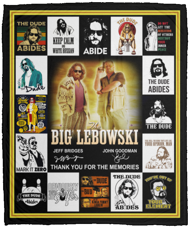The Big Lebowski Blanket, The Big Lebowski Fleece, Sherpa Blanket VPM Cozy Plush Fleece Blanket - 50x60
