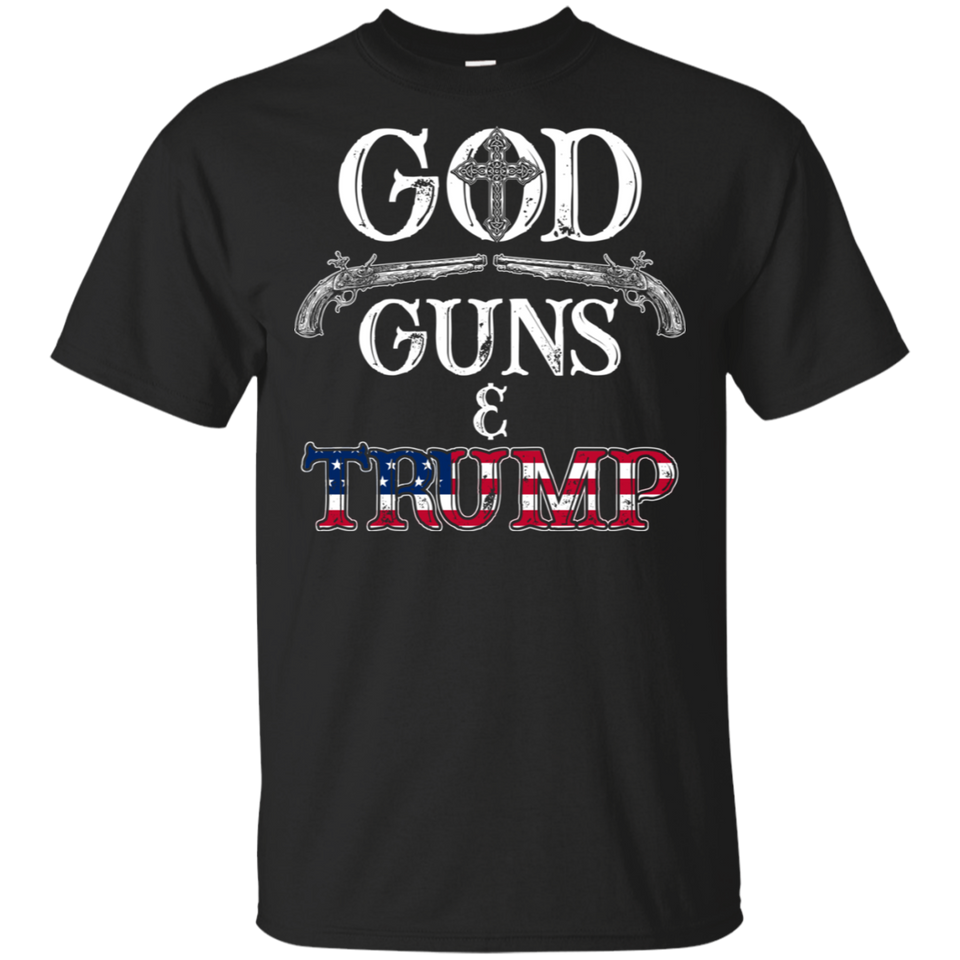 God Guns And Trump Shirt 2nd Amendment T Shirt Trump 45 Men's T-Shirt (G200 Gildan Ultra Cotton T-Shirt)