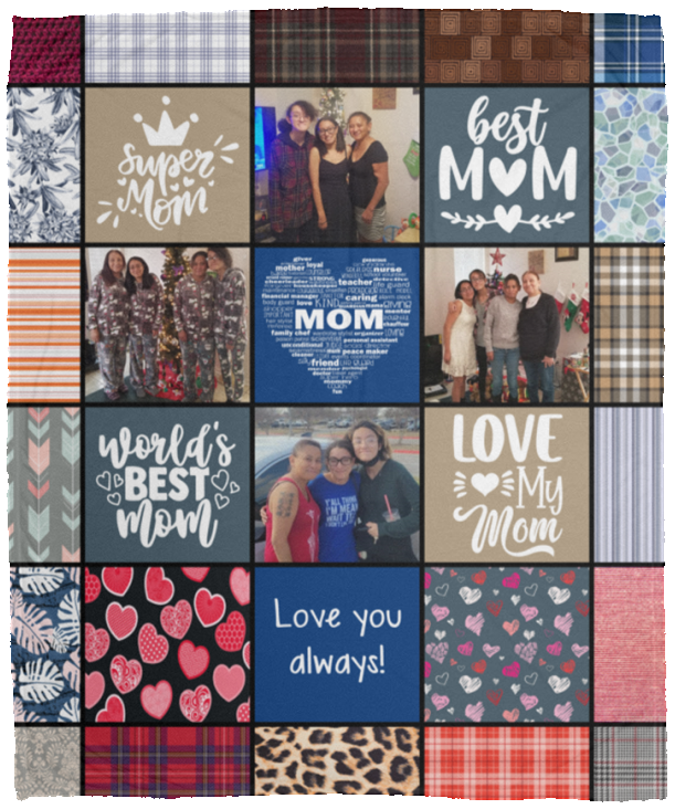 Love you always! - VPM Cozy Plush Fleece Blanket - 50x60