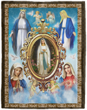 Mary, Mother of Jesus. The Blessed Virgin Mary Blanket, Fleece or Sherpa Blankets Mother's Day, Father's Day, Christmas Birthday Present Blankets, Gift Idea VPL Cozy Plush Fleece Blanket - 60x80