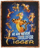 We Are Never Too Old For Tigger Blanket The Tigger Quilt Fleece Sherpa Throw - VPM Cozy Plush Fleece Blanket - 50x60