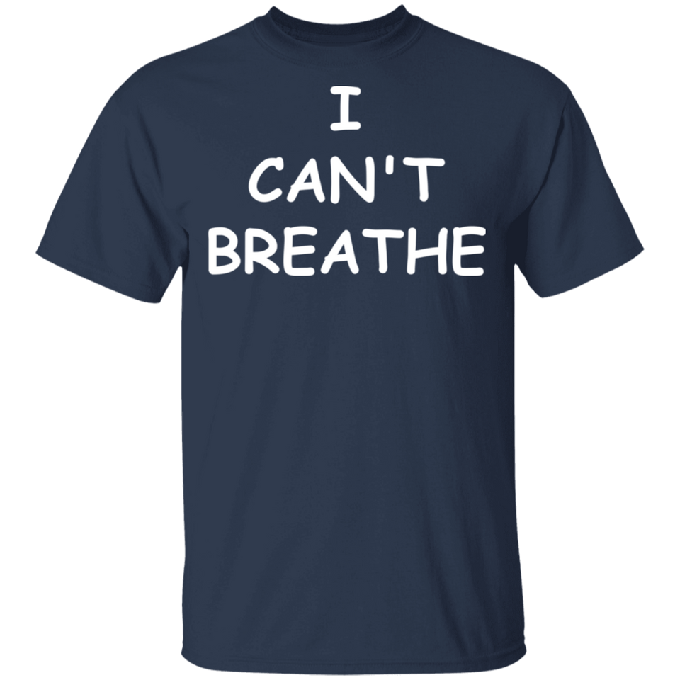I Cant Breathe Mens Shirts Protest Tees Black Lives Matter END Police Brutality Now (Mens)