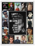 Johnny Depp Blanket, Johnny Depp Fleece, Sherpa Blanket For Fans Ver2 VPS Cozy Plush Fleece Blanket - 30x40