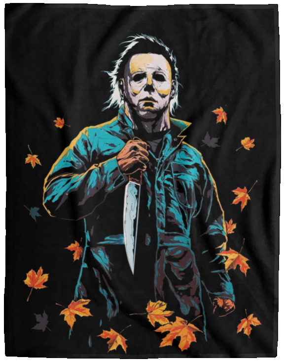 Halloween Michael Myers Ultra-Soft Warm Micro Fleece Throw Blanket Sherpa D17 - 2 - VPL Cozy Plush Fleece Blanket - 60x80