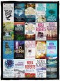 Nora Roberts Blanket Nora Roberts Books Quilt Fleece Sherpa Warm and Soft VPS Cozy Plush Fleece Blanket - 30x40