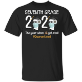 seventh Grade The Year When Shit Got Real Quarantined Shirt Youth T-Shirt