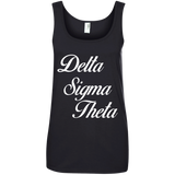 Delta 1913 Sigma Theta Paraphernalia Tank Top Womens Delta Sigma Theta Tank Top  882L Anvil Ladies' 100% Ringspun Cotton Tank Top