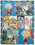 Family Guy Blanket, Family Guy Fleece, Sherpa Blanket Warm and Soft - VPL Cozy Plush Fleece Blanket - 60x80