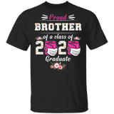 Proud Brother of A Class of 2020 Graduate T-Shirt Quarantined Floral Shirt
