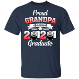 Proud Grandpa of A Class of 2020 Graduate T-Shirt Senior 2020 Quarantine