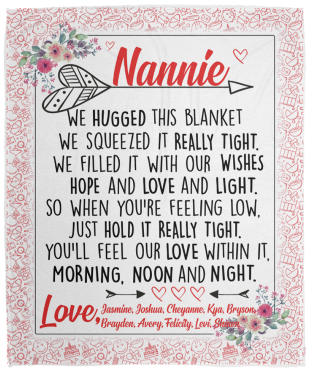 Jasmine, Joshua, Cheyanne, Kya, Bryson, Brayden, Avery, Felicity, Levi, Shawn - VPM Cozy Plush Fleece Blanket - 50x60