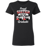 Proud Sister of A Class of 2020 Graduate T-Shirt Senior 2020 Quarantine