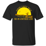 Sunset Sorry Can't Talk I'm On Another Line Fishing Shirt T-Shirt for Mens