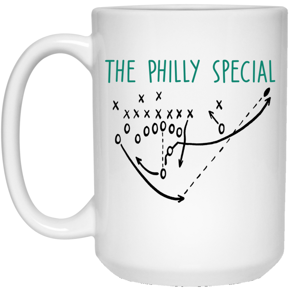 The Philly Special Eagles Nick Foles Trick Play Tea Cup Mugs 15oz