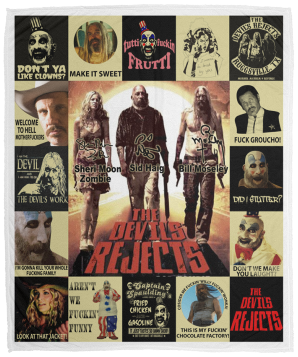 The Devil’s Rejects Blanket, Halloween Movie Fleece, Sherpa Blanket VPM Cozy Plush Fleece Blanket - 50x60