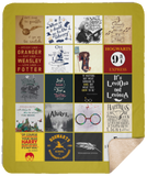 Harry Blanket Pottter Quilt - Harry-Pottter Blanket - Harry Fan Potter Blanket - Valentines Gift Idea for Men Women - Birthday Gift C (Sherpa 50"x60")