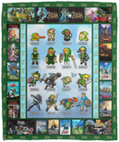 Legend of Zelda Blanket, Legend of Zelda - Evolves Fleece, Sherpa Blanket VPM Cozy Plush Fleece Blanket - 50x60