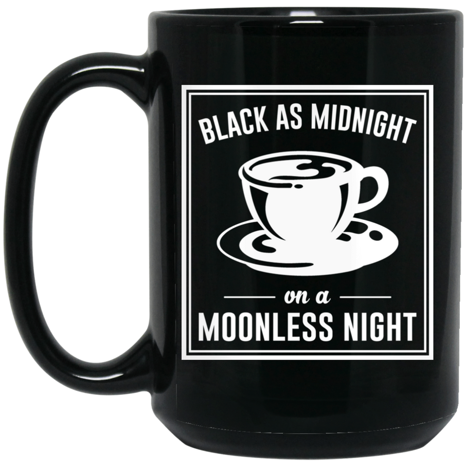 Black As Midnight On A Moonless Night Ceramic Coffee Mug - Twin Peaks Enamel Pin 15Oz