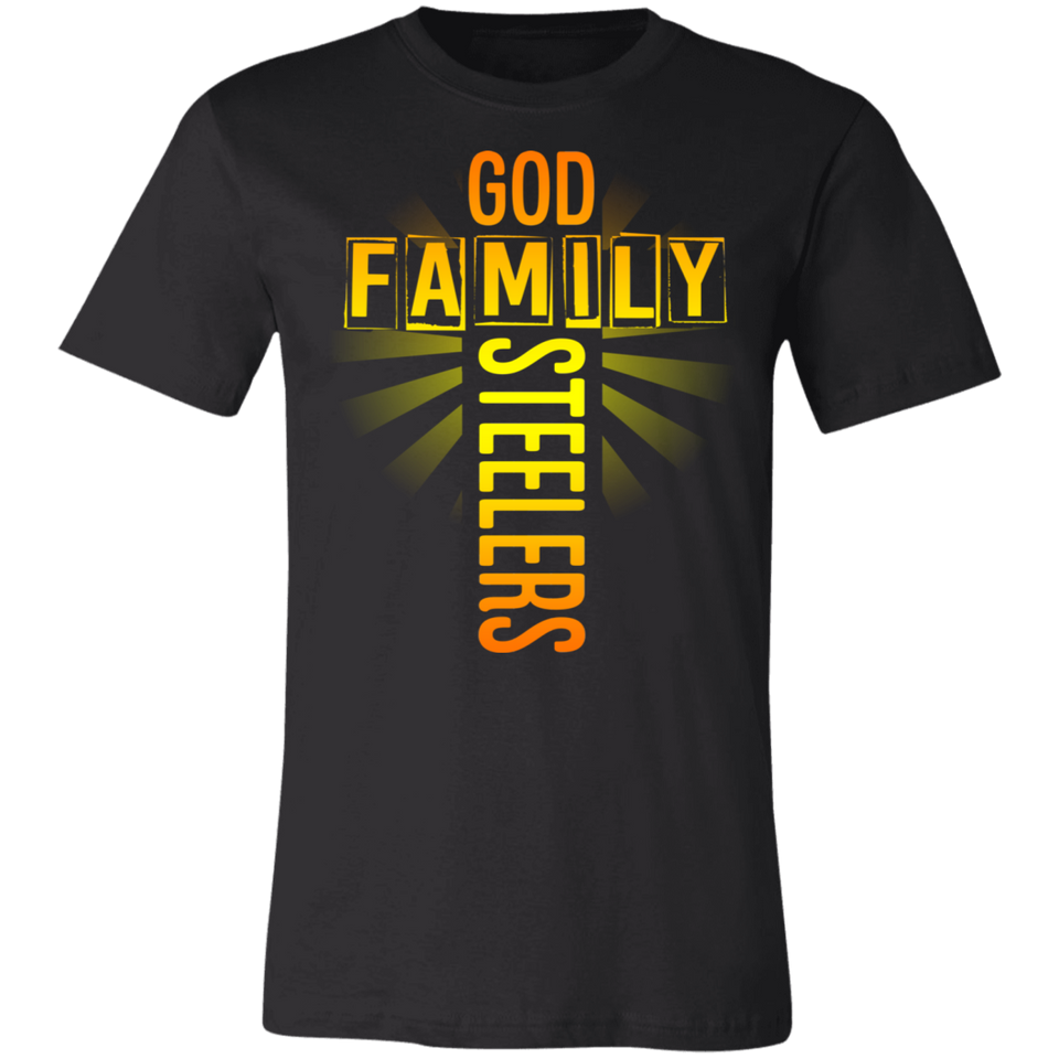 God Family Steelers T-Shirt Steelers Fan Unisex Jersey Short-Sleeve Tshirt