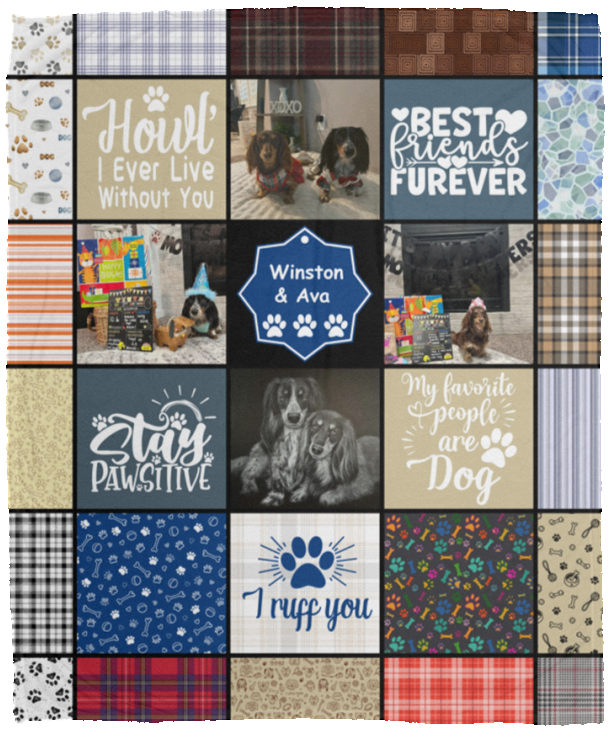 Winston & Ava  - VPM Cozy Plush Fleece Blanket - 50x60