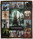 Van Helsing Blanket, Dracula Fleece, Sherpa Blanket Vampire VPM Cozy Plush Fleece Blanket - 50x60