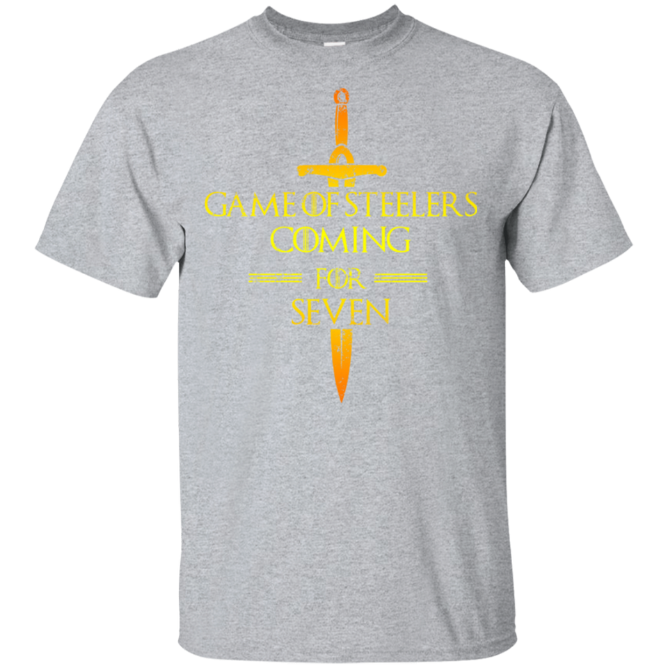 Game of Steelers Coming for Seven T-Shirt, Funny T-shirt for Steelers Fans G200 Gildan Ultra Cotton T-Shirt b