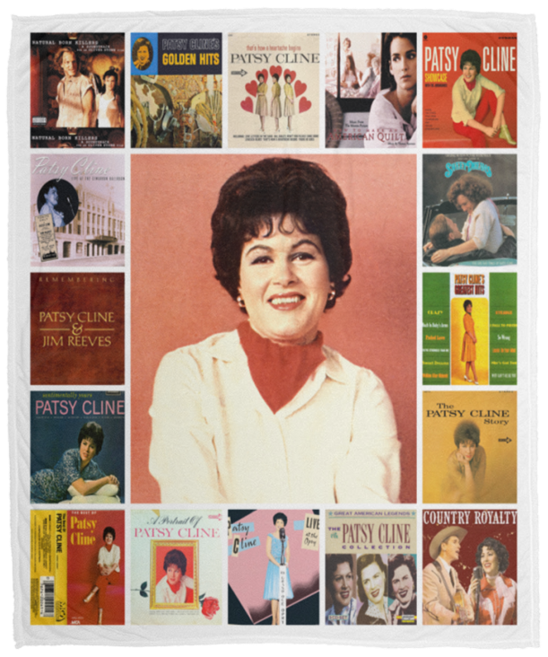 Patsy Cline Blanket Patsy Cline For Fan Quilt Fleece Sherpa Throw - VPM Cozy Plush Fleece Blanket - 50x60