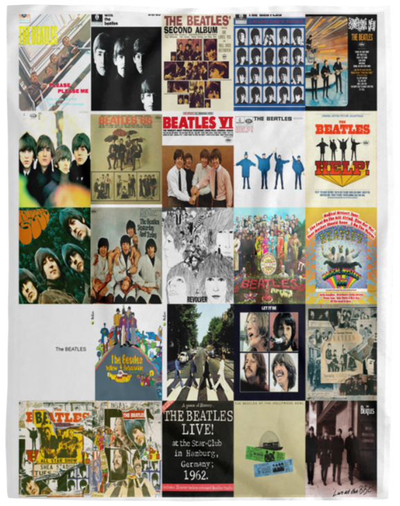 The Beatles Fleece, Sherpa Blanket, The Beatles Quilt, Blanket Soft and Warm VPL Cozy Plush Fleece Blanket - 60x80