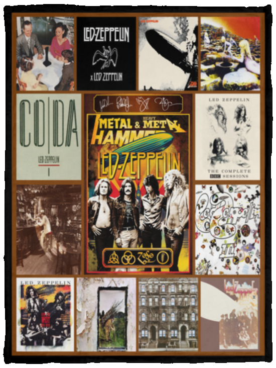Led Zeppelin Blanket Led Zeppelin For Fans Quilt Fleece Sherpa Throw Blanket VPS Cozy Plush Fleece Blanket - 30x40