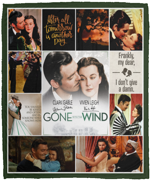 Gone With The Wind Blanket, Gone with the Wind (1939) Fleece, Sherpa Blanket VPM Cozy Plush Fleece Blanket - 50x60