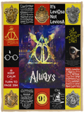 Harry Blanket Pottter Quilt - Harry-Pottter Blanket - Harry Fan Potter Blanket - Valentines Gift Idea for Men Women - Birthday Gift (Cozy Plush Fleece 30"x40")
