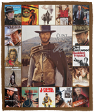Clint Eastwood Blanket, Cowboy Movies Fleece, Sherpa Blanket VPM Cozy Plush Fleece Blanket - 50x60