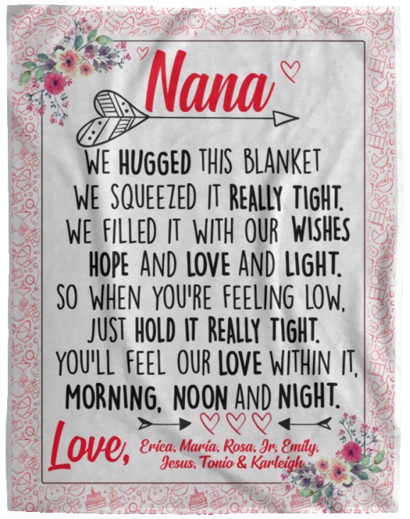 Erica, Maria, Rosa, Jr, Emily, Jesus, Tonio VPL Cozy Plush Fleece Blanket - 60x80