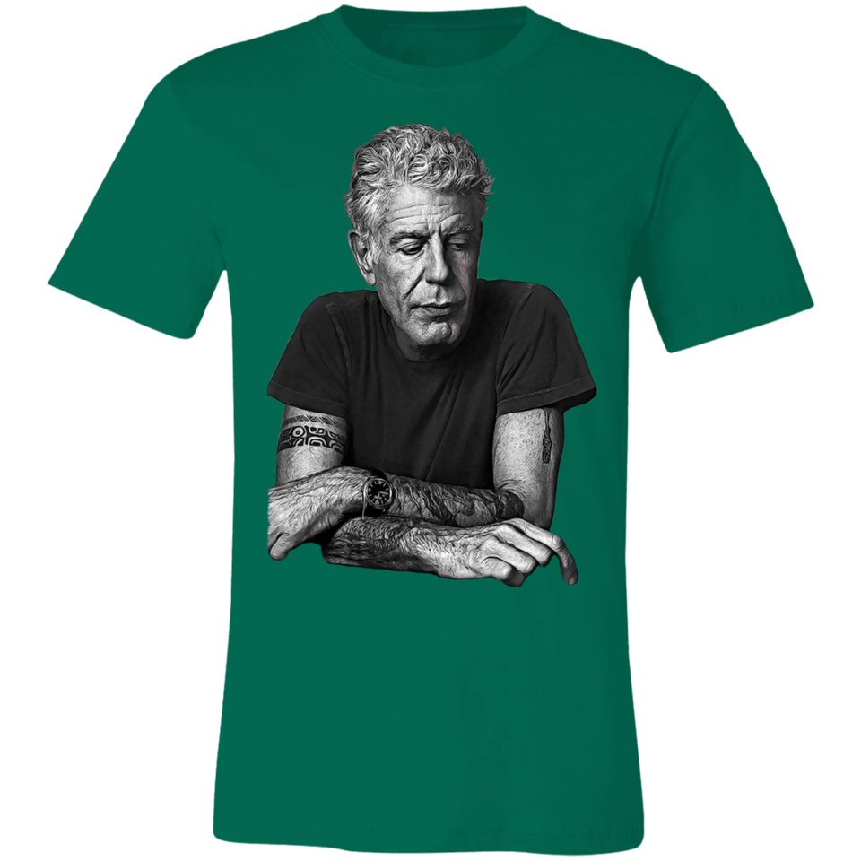 Anthony Bourdain T-Shirt Chef Gift - Anthony Bourdain Shirt - Canvas Unisex T-Shirt