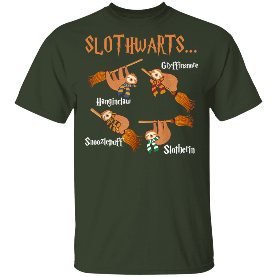 Harry Slothwarts T-Shirt, Harry Slothwarts Shirt Funny Birthday Gift Tshirt - G500 5.3 oz. T-Shirt